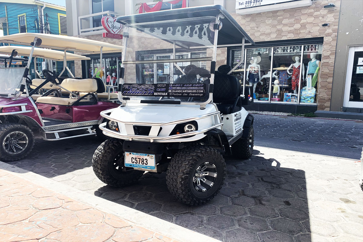 The number one Golf Cart Rentals in Ambergris Caye Belize